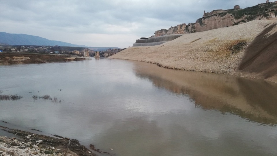 Hasankeyf'te sular yükseldi
