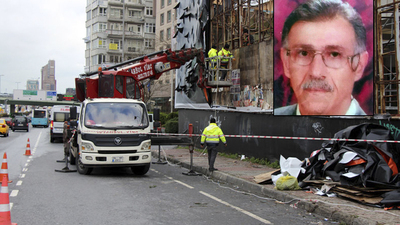 Öldüren pano kaldırılıyor!