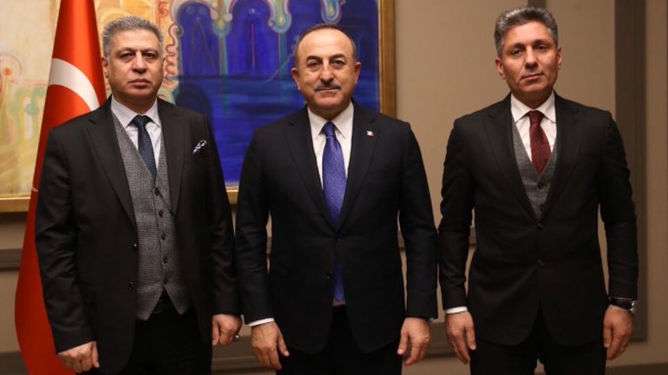 Çavuşoğlu, Iraklı Türkmen lider Salihi ile görüştü