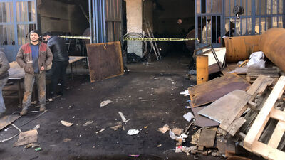 İşyerinde patlama! Yaralılar var!