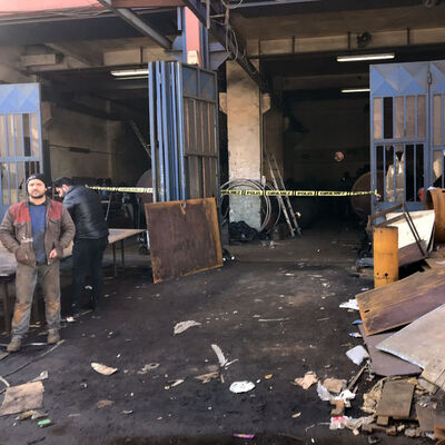 İşyerinde patlama! Yaralılar var!