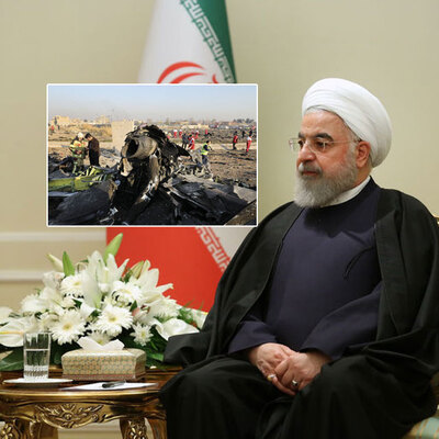 Yanlışlıkla vurulan uçakla ilgili Ruhani'den ilk açıklama