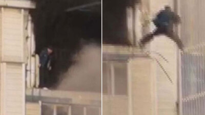 Akılalmaz olay! Alevlerin arasında!