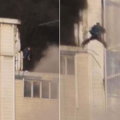 Akılalmaz olay! Alevlerin arasında!