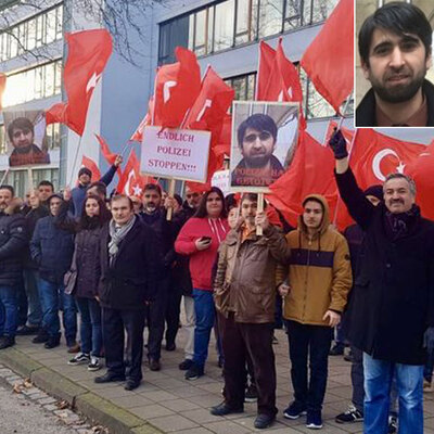 "7 yılda 8 Türk katledildi!" Alman polisine prostesto!