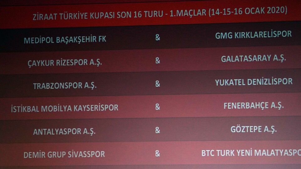 Kupada son 16 turu başlıyor