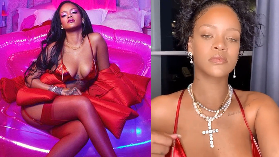 Rihanna fermuarı çekti