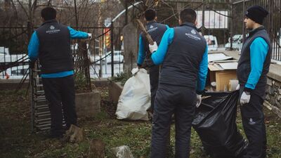 O mezarlık temizlendi, kilit vuruldu!