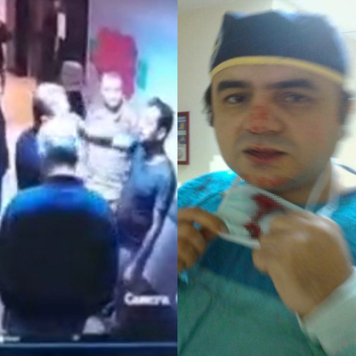 Hastanede dehşetin görüntüleri ortaya çıktı!