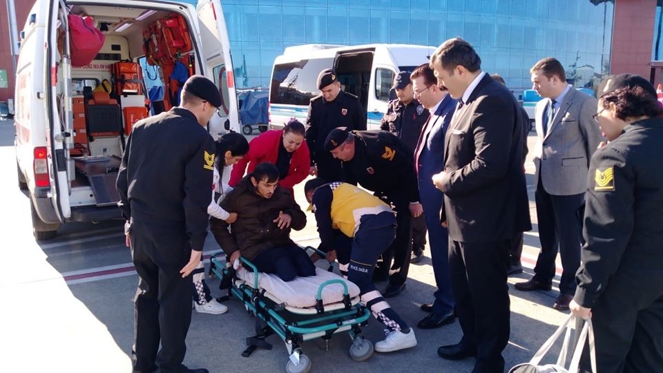 Gazi astsubay memleketine döndü