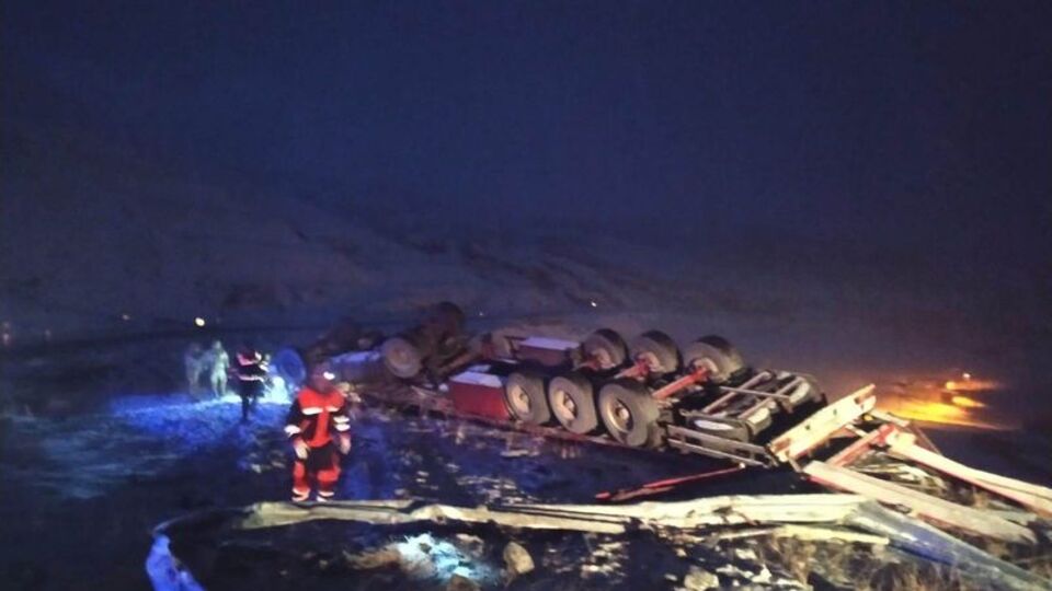 Tendürek Geçidi'nde kaza!