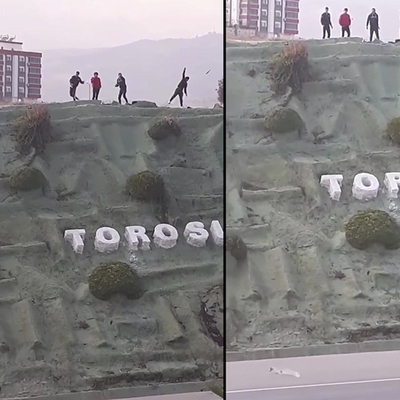 Taş kâbusunu görüntüledi