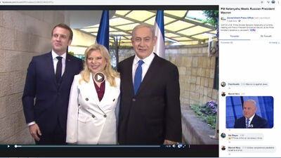 Netanyahu'nun ofisi Putin ile Macron'u karıştırdı!