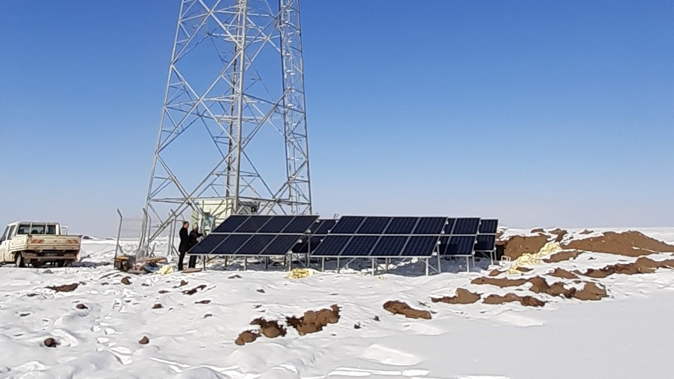 Ağrı'ya güneş enerjili baz istasyonu