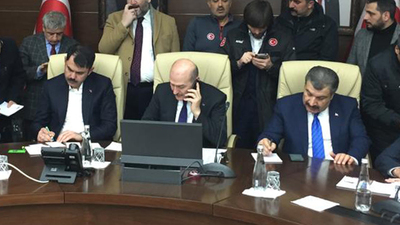 Üç bakandan ortak deprem açıklaması