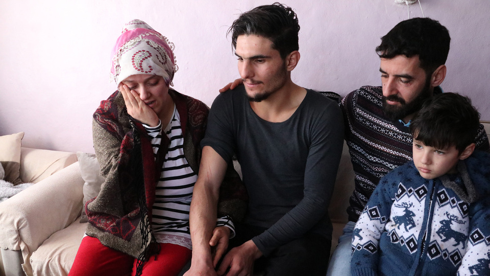 Depremdeze çift kahramanlarıyla buluştu!