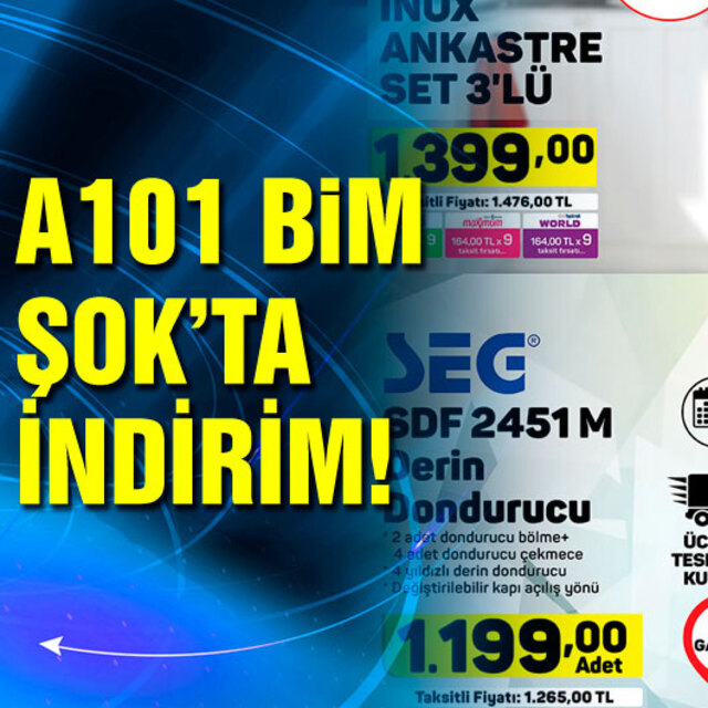 İşte BİM A101 ŞOK aktüel kataloğu