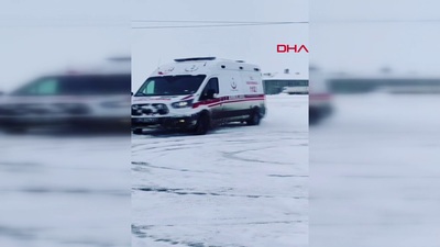 Drift yapan ambulansa soruşturma!