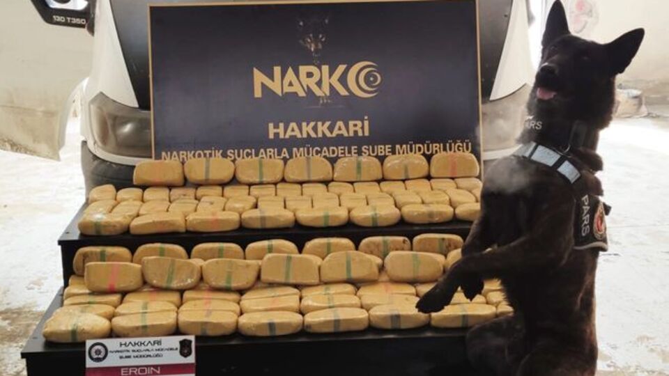 Hakkari'de uyuşturucu operasyonu