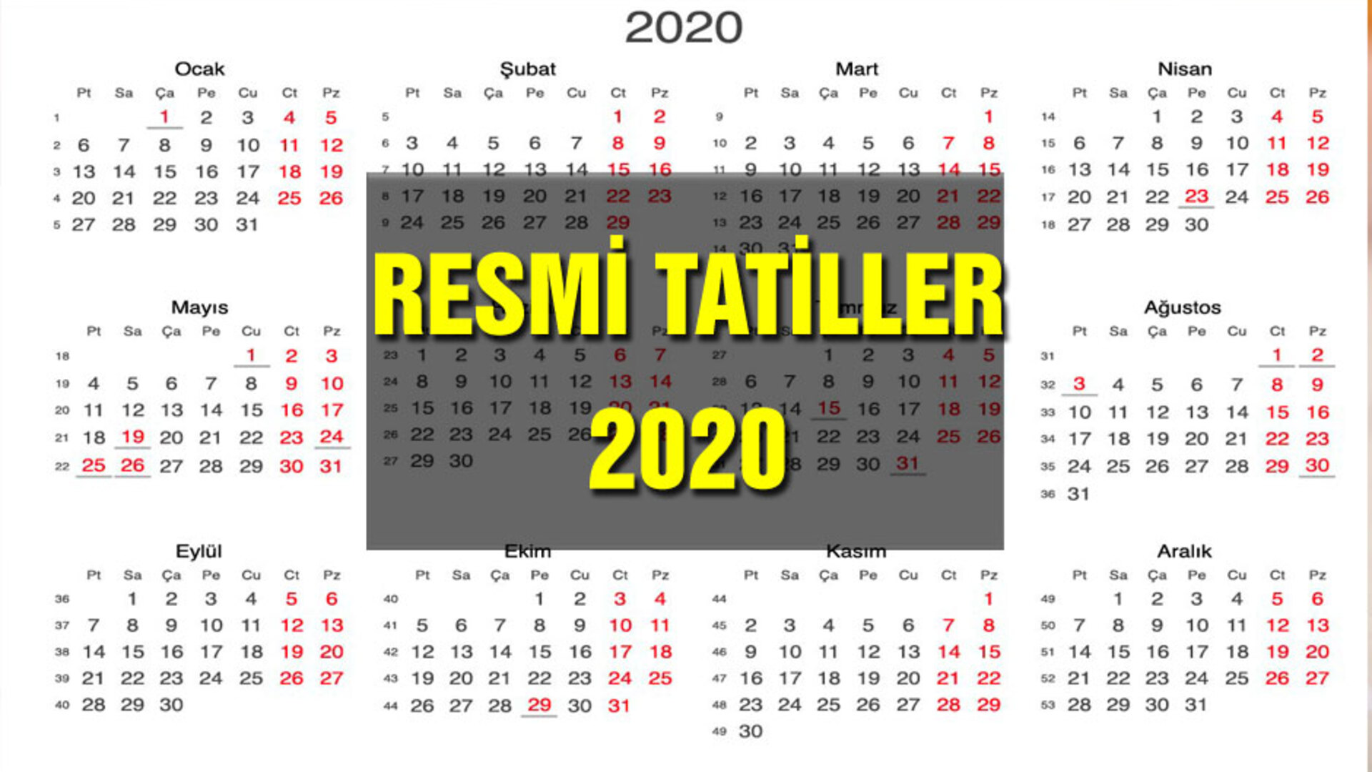 Resmi Tatiller Belli Oldu Ramazan Bayram Ve Kurban Bayram