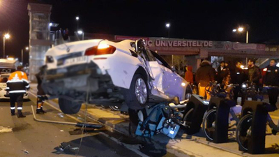 Fatih'te zincirleme kaza: 6 yaralı