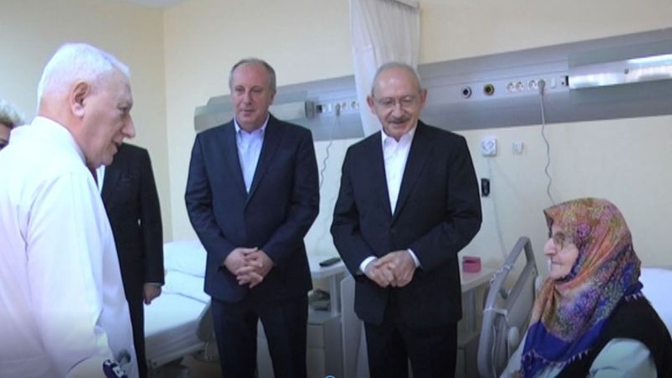 Kılıçdaroğlu, İnce'nin annesini hastanede ziyaret etti
