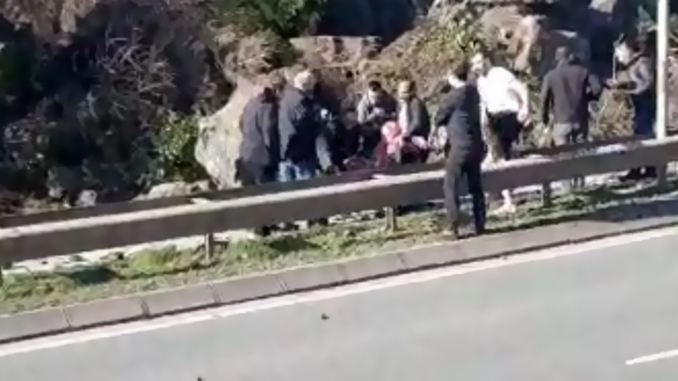 Ordu'da heyelan! Yaşlı çift böyle kurtarıldı