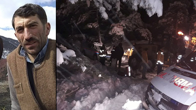 Su arızası için gitti, çığda can verdi