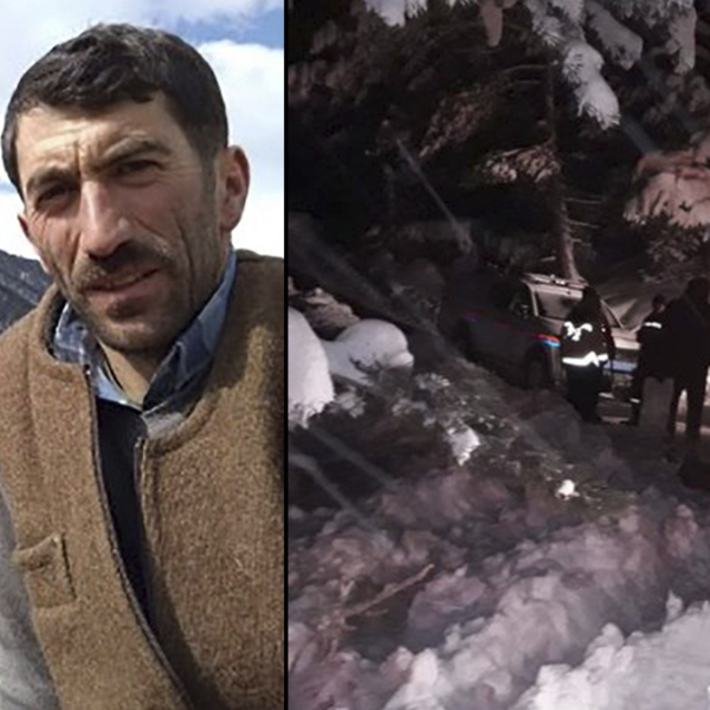 Su arızası için gitti, çığda can verdi