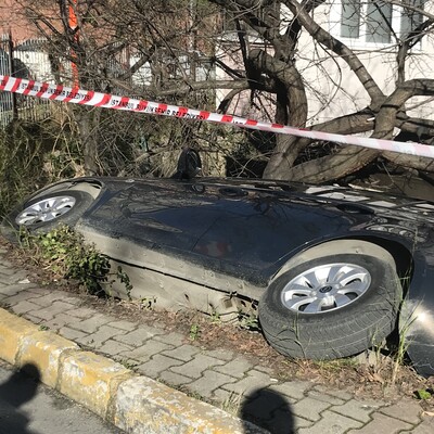 Eyüpsultan’da şaşkına çeviren kaza!