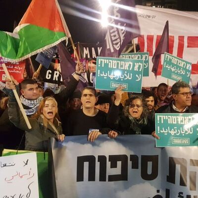 İsrail halkından barış planı protestosu!