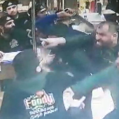 Satırlı-bıçaklı restoran baskını