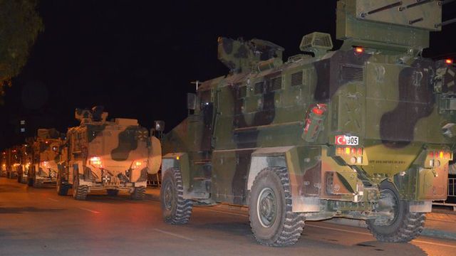 Suriye sınırına askeri sevkiyat