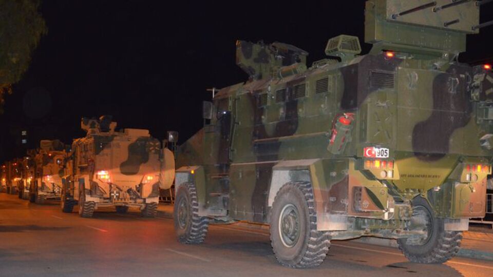 Suriye sınırına askeri sevkiyat