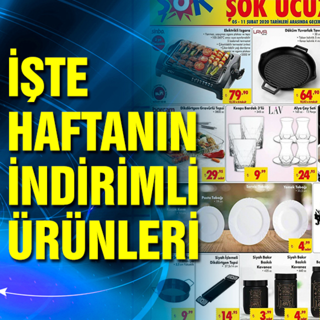 ŞOK'ta hangi ürünler indirimli?
