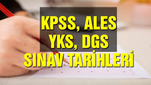 ÖSYM sınav takvimi 2020