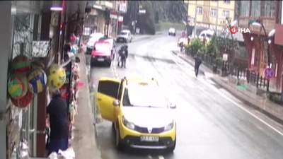 Kayalardan kıl payı kurtuldu