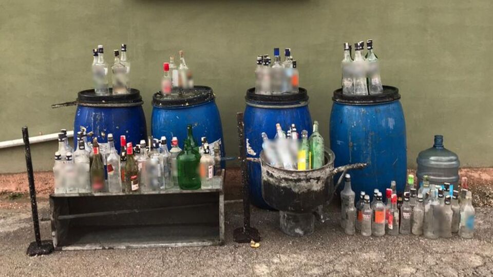 Tokat'ta sahte içki operasyonu