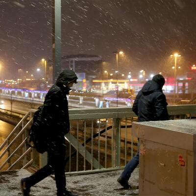 İstanbul'da kar yağışı başladı
