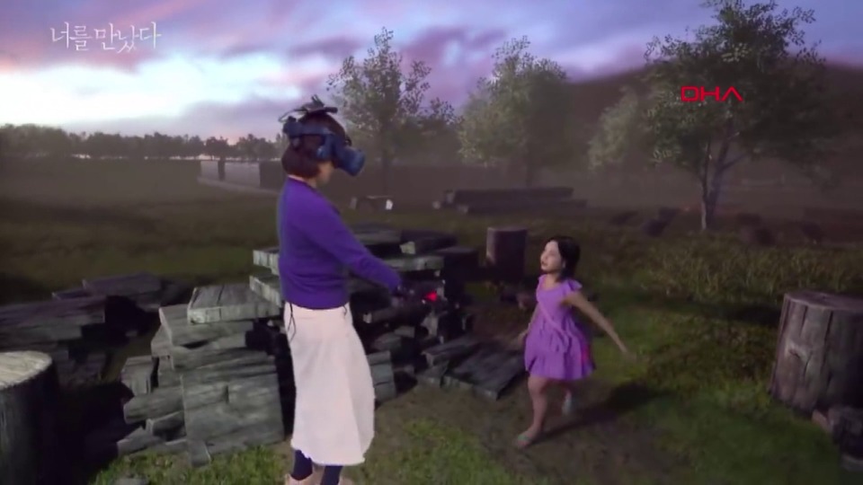 Ölen kızıyla sanal alemde buluştu