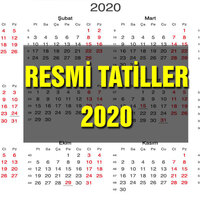 2020 resmi tatil takvimi
