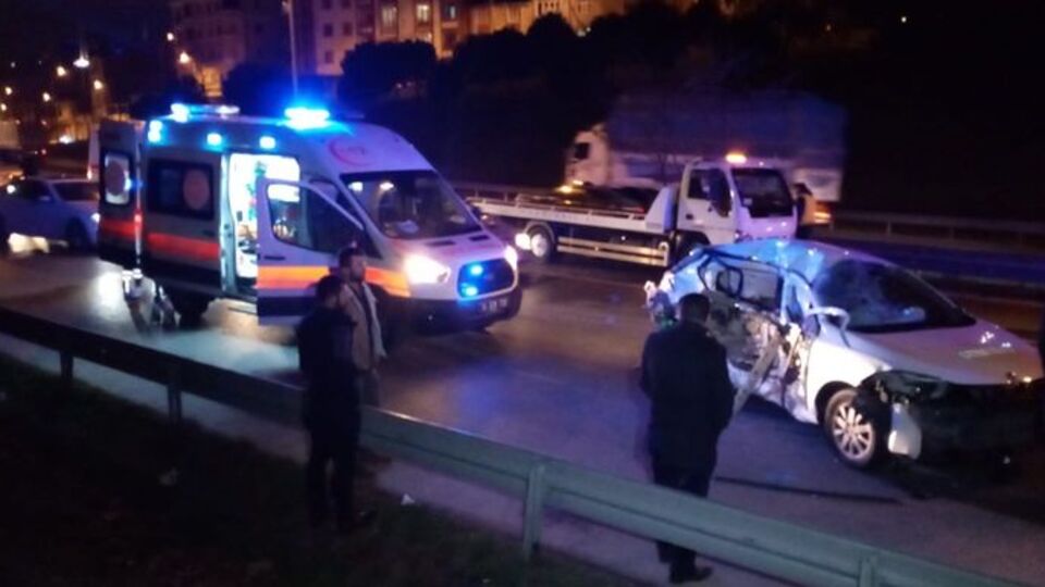 Esenyurt'ta feci kaza!