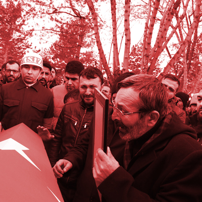 İdlib şehitlerine veda...