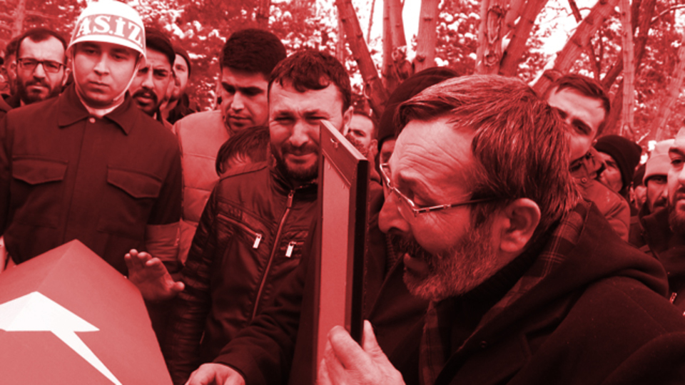 İdlib şehitlerine veda...