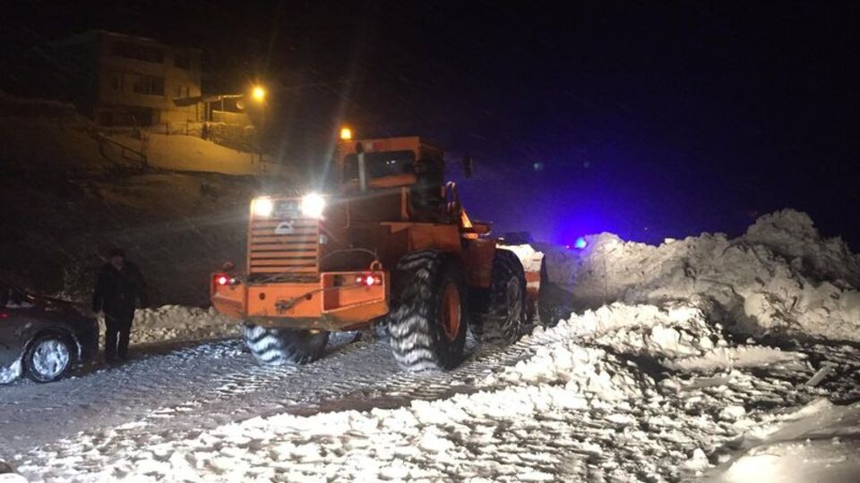 Zigana Dağı mevkisinde çığ düştü!