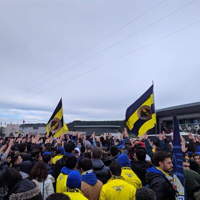 Fenerbahçe taraftarı TFF'ye yürüdü