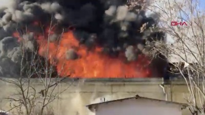 Kimya fabrikasında korkutan yangın!