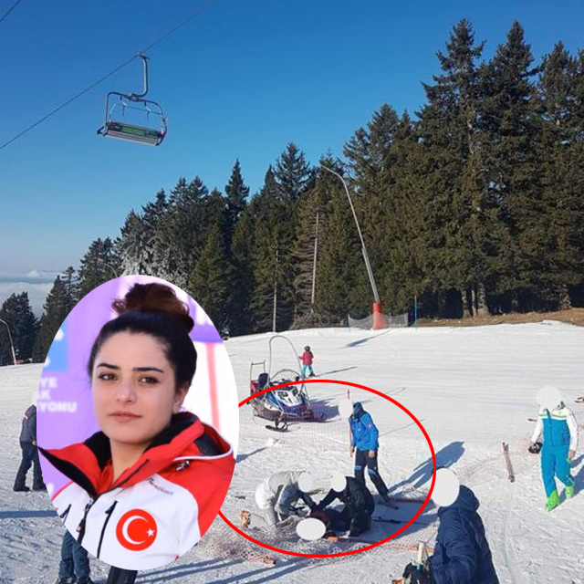 Milli kayakçı yarışma için gittiği yerde kahraman oldu