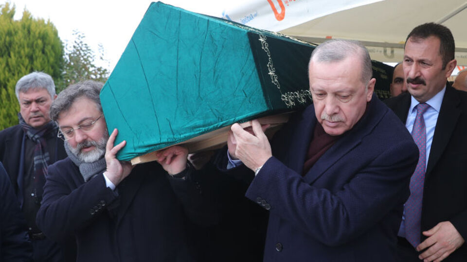 Cumhurbaşkanı Erdoğan, cenazeye katıldı
