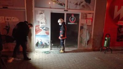 Sağlık merkezine molotoflu saldırı